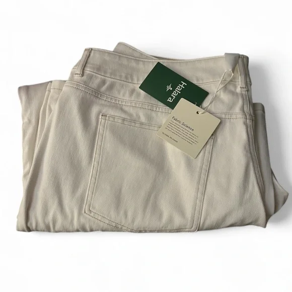 Halara Flex Asymmetric Low Rise Zipper Pockets Baggy White XL Petite - Picture 4 of 14